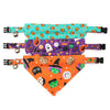 Halloween Pet Bandana - "Witch's Brew" - Bandana for Cat Collar or Small Dog Collar / Slide-on Bandana / Over-the-Collar (One Size)