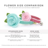 Cat Collar + Flower Set - "Fantasia - Day" - Rifle Paper Co® Floral Cat Collar w/ Baby Pink Felt Flower (Detachable)