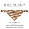 Pet Bandana - "Bastet" - Egyptian Bandana for Cat + Small Dog / Art Deco, Pyramid / Slide-on Bandana / Over-the-Collar (One Size)