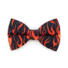 Pet Bow Tie - "Hell Fire" - Flames Cat Bow Tie / For Cats + Small Dogs (One Size)