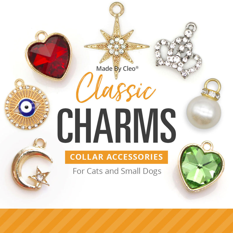 Pet Collar Charms - Classic Collection (32 Styles) - For Cat Collars &  Small Dog Collars