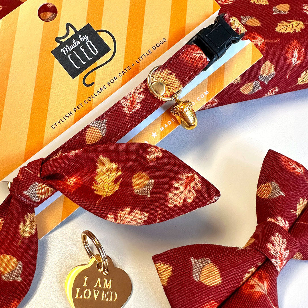 Pet Collar Charms - "Botanical & Outdoors" - For Cat Collars & Small Dog Collars