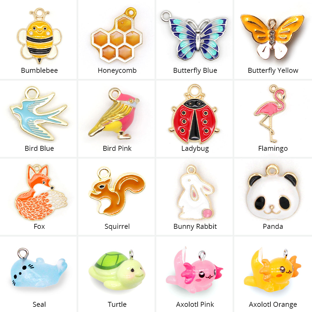 Pet Collar Charms - "Animals, Insects & Sea" - For Cat Collars & Small Dog Collars