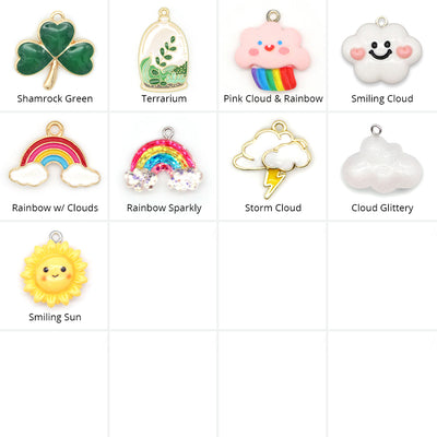 Pet Collar Charms - "Botanical & Outdoors" - For Cat Collars & Small Dog Collars