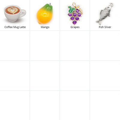 Pet Collar Charms - "Food, Fruits & Sweets" - For Cat Collars & Small Dog Collars