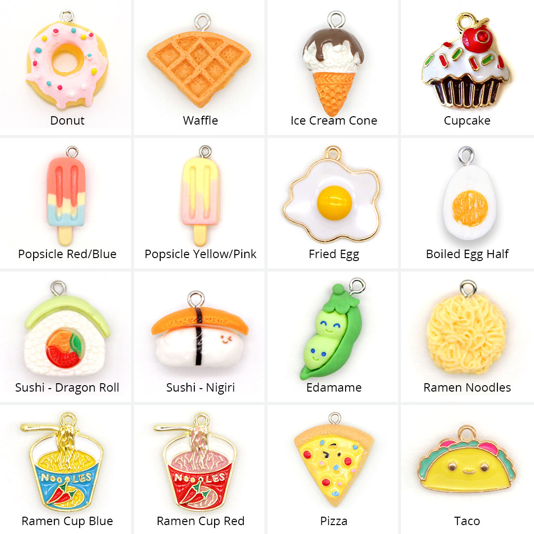Pet Collar Charms - "Food, Fun & Novelty" - For Cat Collars & Small Dog Collars
