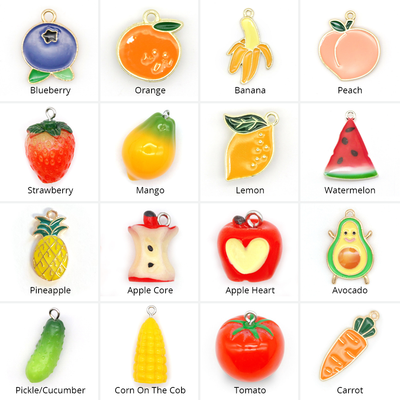 Pet Collar Charms - "Food, Fun & Novelty" - For Cat Collars & Small Dog Collars