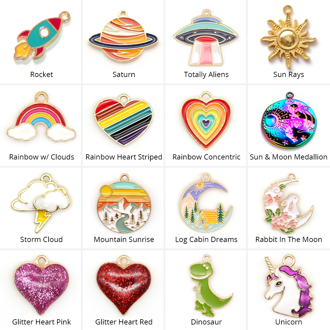 Pet Collar Charms - "Food, Fun & Novelty" - For Cat Collars & Small Dog Collars