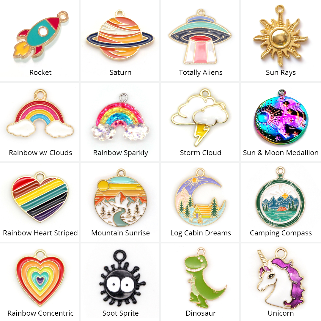Pet Collar Charms - "Fun, Fantasy & Novelty" - For Cat Collars & Small Dog Collars