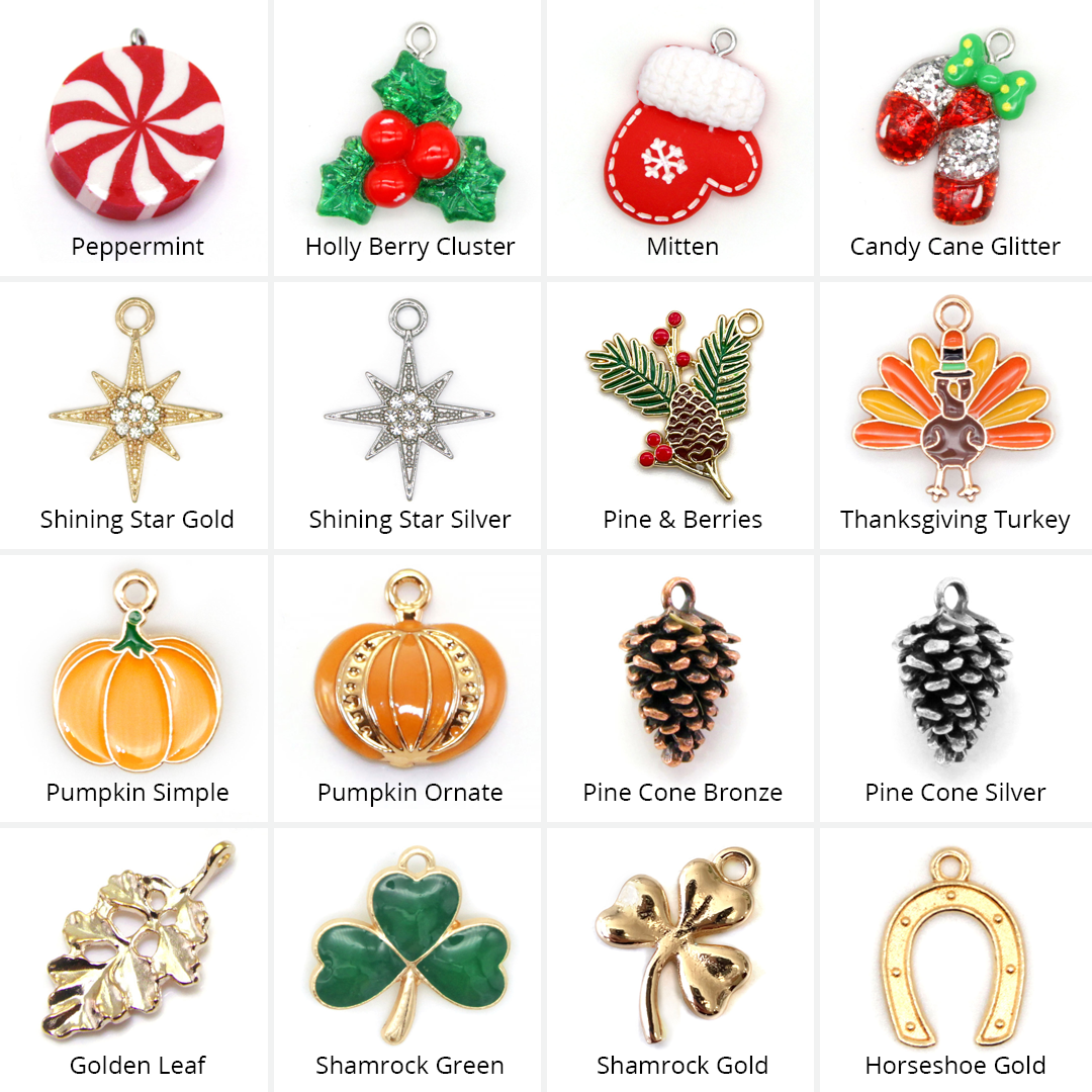 Pet Collar Charms - "Holiday & Seasonal" - For Cat Collars & Small Dog Collars