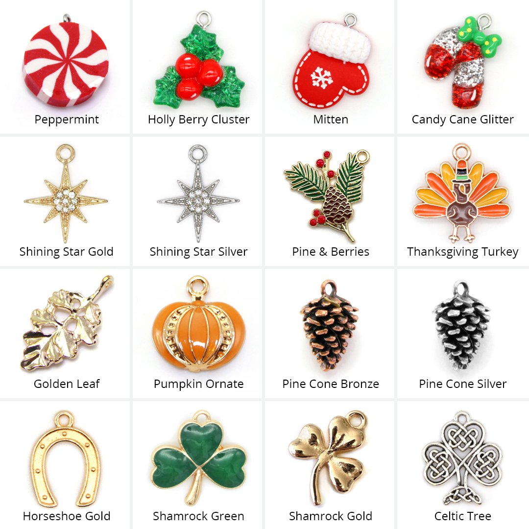 Pet Collar Charms - "Holiday & Seasonal" - For Cat Collars & Small Dog Collars
