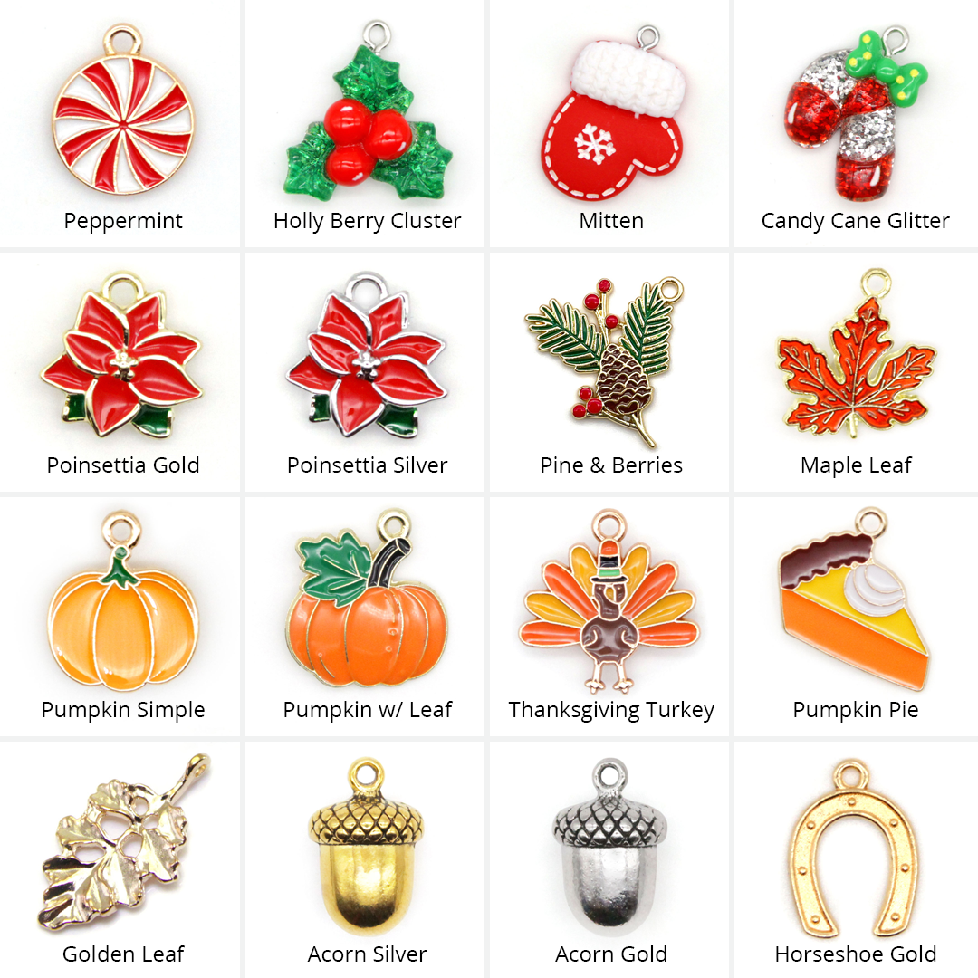 Pet Collar Charms - "Holiday & Seasonal" - For Cat Collars & Small Dog Collars