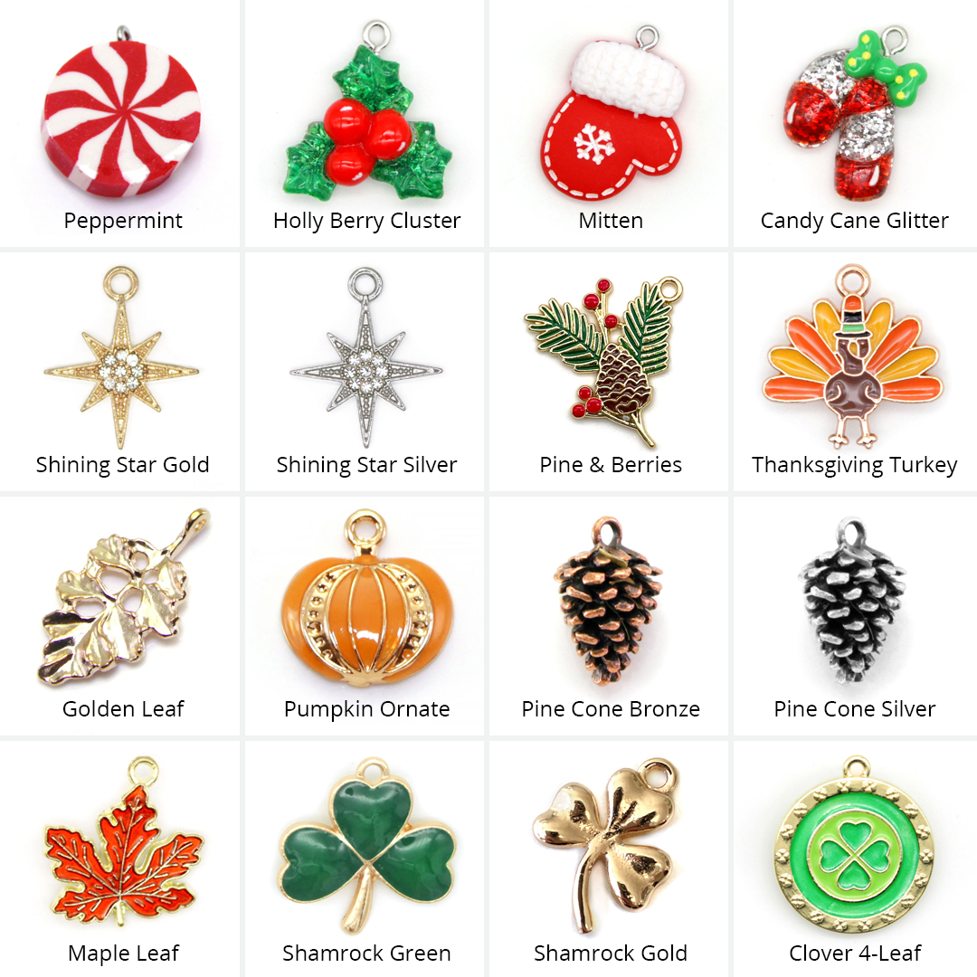 Pet Collar Charms - "Holiday & Seasonal" - For Cat Collars & Small Dog Collars