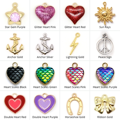 Pet Collar Charms - "Jeweled & Classic" - For Cat Collars & Small Dog Collars