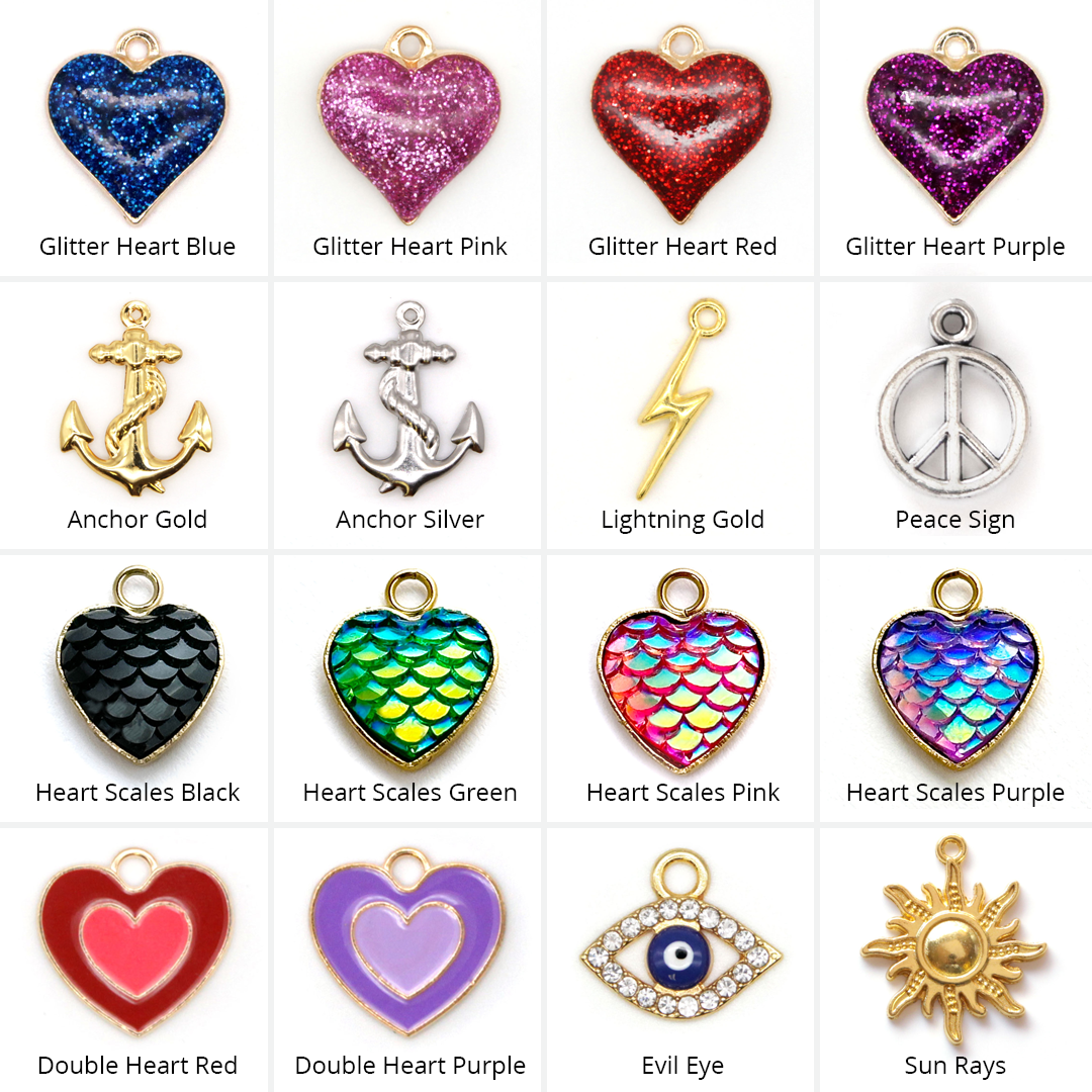 Pet Collar Charms - "Jeweled & Classic" - For Cat Collars & Small Dog Collars
