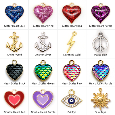Pet Collar Charms - "Jeweled & Classic" - For Cat Collars & Small Dog Collars