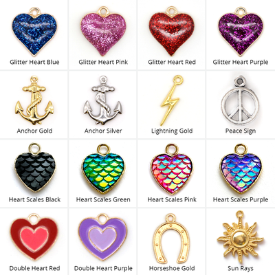 Pet Collar Charms - "Jeweled & Classic" - For Cat Collars & Small Dog Collars