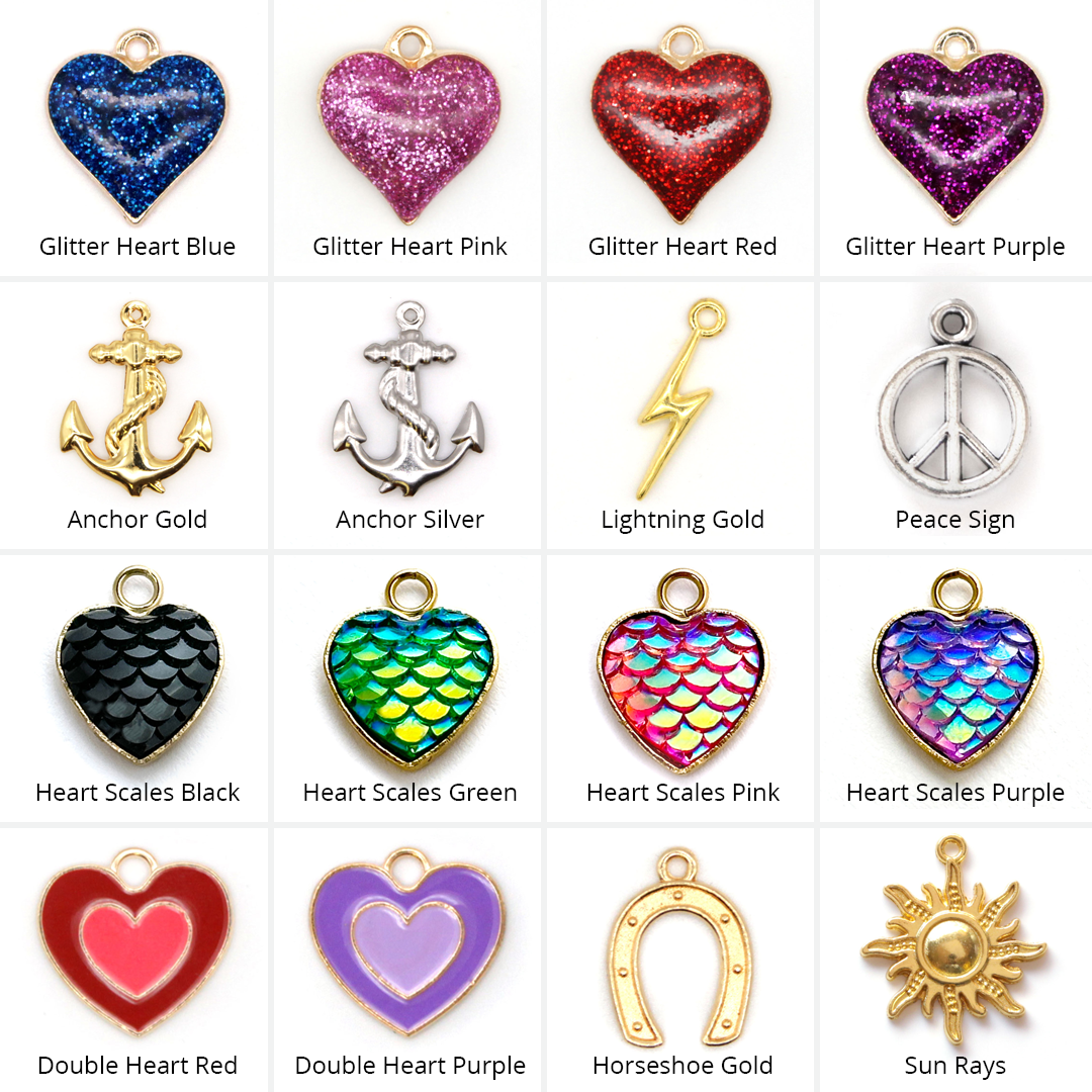 Pet Collar Charms - "Jeweled & Classic" - For Cat Collars & Small Dog Collars