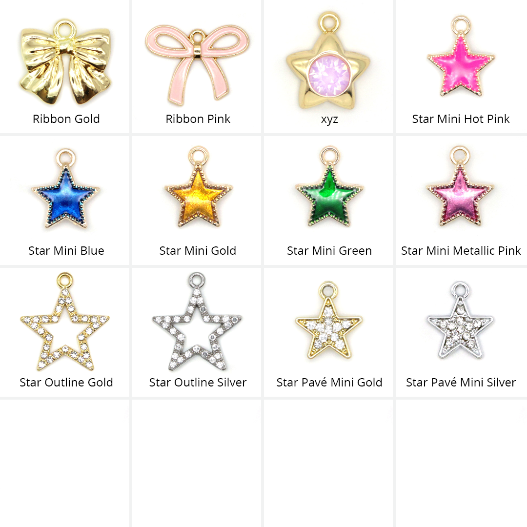 Pet Collar Charms - "Jeweled & Classic" - For Cat Collars & Small Dog Collars