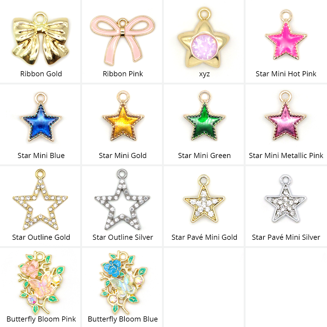 Pet Collar Charms - "Jeweled & Classic" - For Cat Collars & Small Dog Collars