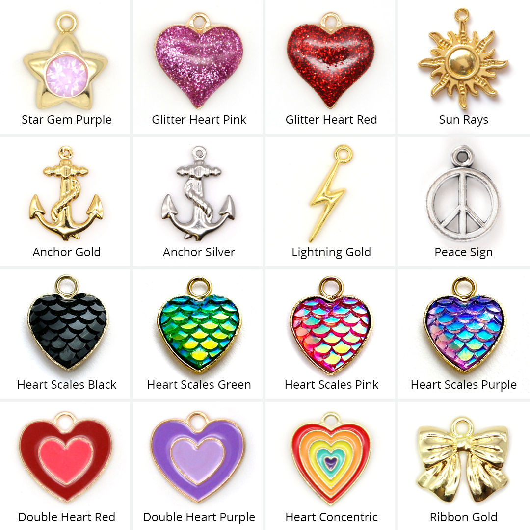 Pet Collar Charms - "Jeweled & Classic" - For Cat Collars & Small Dog Collars