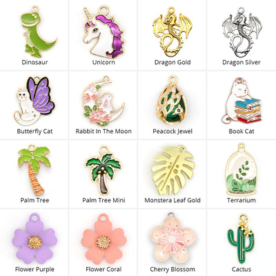 Pet Collar Charms - "Nature & Animals" - For Cat Collars & Small Dog Collars