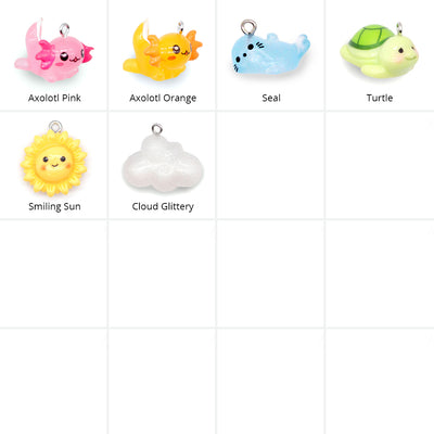 Pet Collar Charms - "Nature & Animals" - For Cat Collars & Small Dog Collars