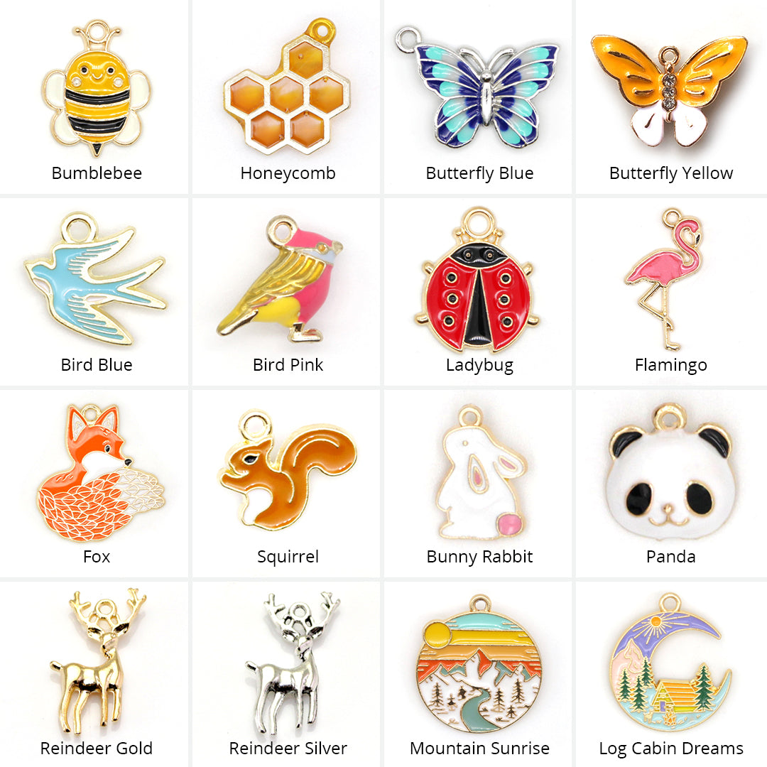 Pet Collar Charms - "Nature & Animals" - For Cat Collars & Small Dog Collars