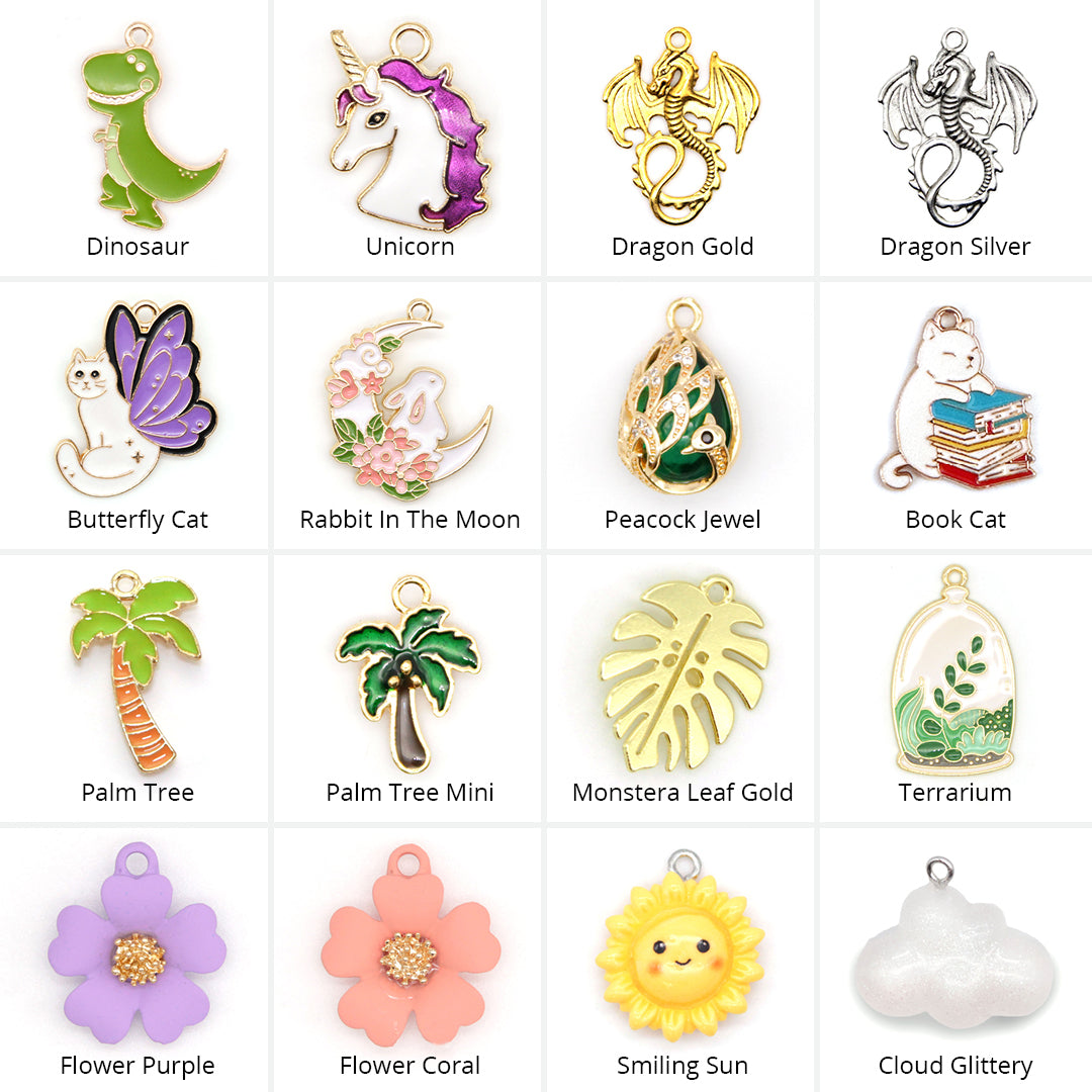 Pet Collar Charms - "Nature & Animals" - For Cat Collars & Small Dog Collars