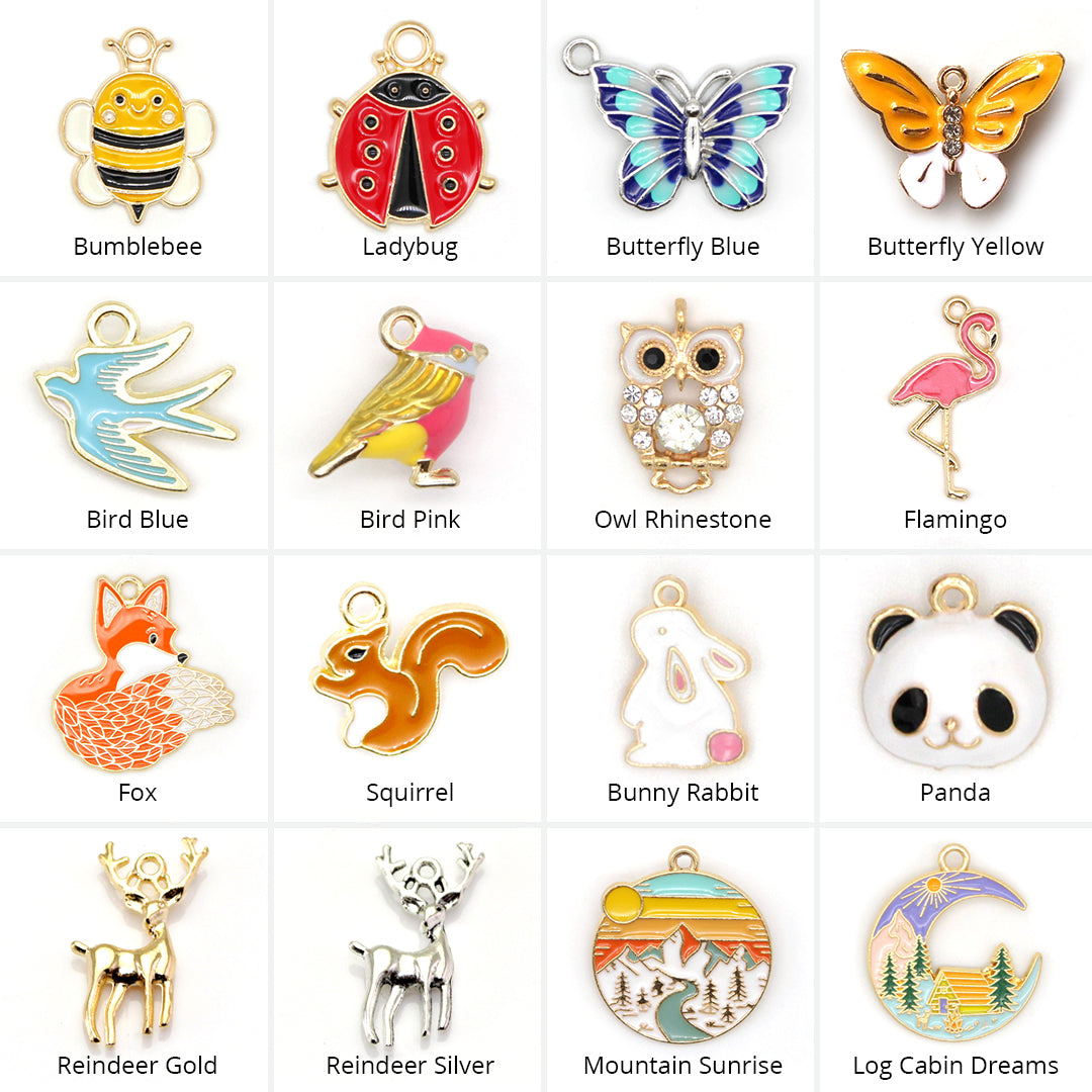 Pet Collar Charms - "Nature & Animals" - For Cat Collars & Small Dog Collars