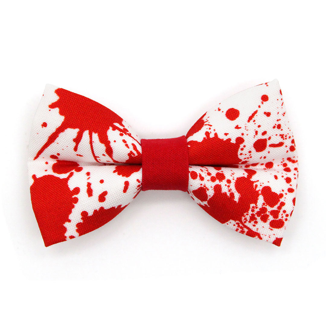 Horror Movie Bow Tie Cat Collar Set - "Dexter" - Horror Fan Gift/Halloween Cat Collar with Bow Tie (Removable)
