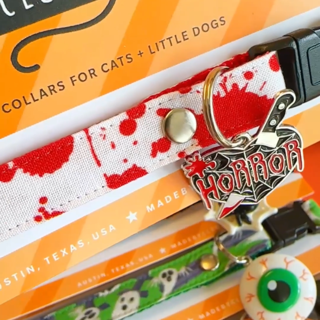 Pet Collar Charms - "Halloween & Gothic" - For Cat Collars & Small Dog Collars