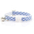 MBC Rack - (8-13 Inch) Pet Collar - "Dreamboat" - (WHITE BREAKAWAY Clasp / SILVER Hardware Accents / Round Metal Split Ring) - Sold As Configured - Final SALE