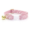 MBC Rack - (6-10 Inch) Pet Collar - "Fairy Lights" - (WHITE BREAKAWAY Clasp / GOLD Hardware Accents / Round Metal Split Ring) - Sold As Configured - Final SALE