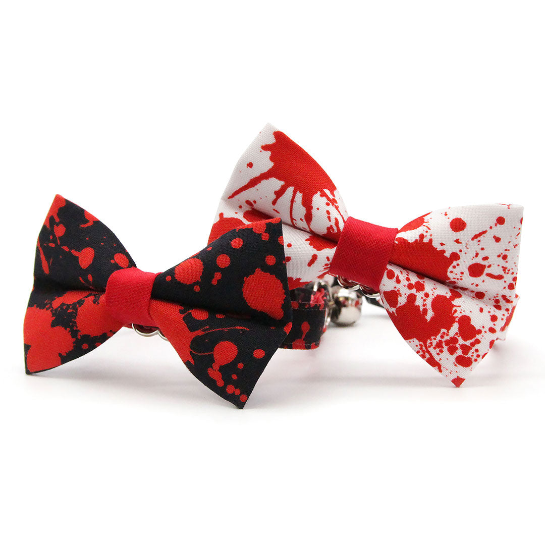 Vampire Cat Bow Tie - "Dracula" - Horror Movie Cat Collar Bow Tie/Kitten Bow Tie/Small Dog Bow Tie - Removable (One Size)