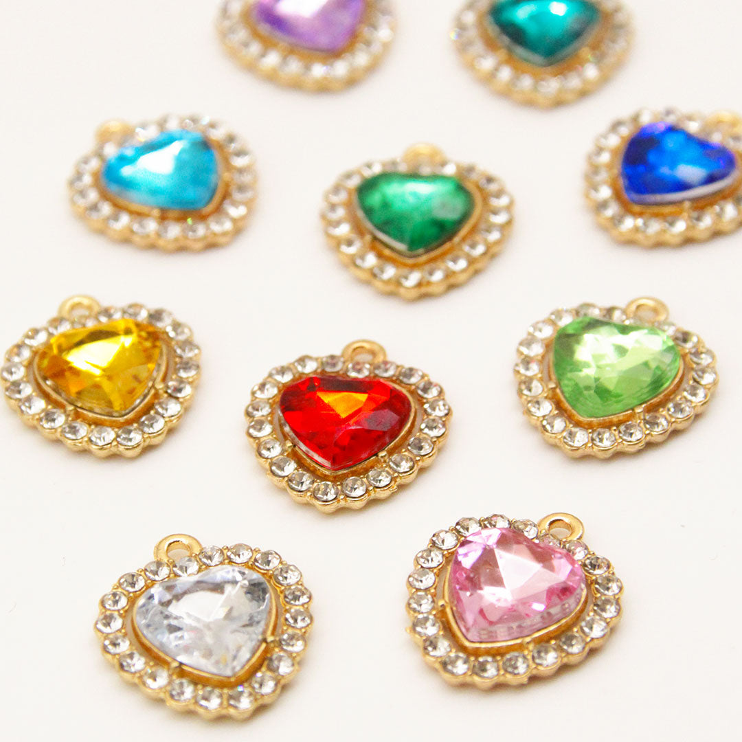 Pet Collar Charms - "Jeweled & Classic" - For Cat Collars & Small Dog Collars