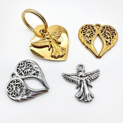 Pet Collar Charms - "Jeweled & Classic" - For Cat Collars & Small Dog Collars