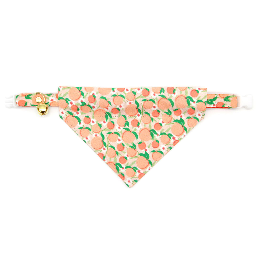 Cat Collar - "Just Peachy" - Peaches Cat Collar / Summer Fruit / Breakaway Buckle or Non-Breakaway / Cat, Kitten + Small Dog Sizes