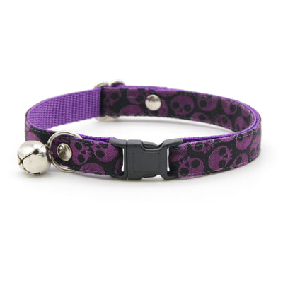 MBC Rack - (6-10 Inch) Pet Collar - "Lydia" - (BLACK BREAKAWAY Clasp / GOLD Hardware Accents / Round Metal Split Ring) - Sold As Configured - Final SALE
