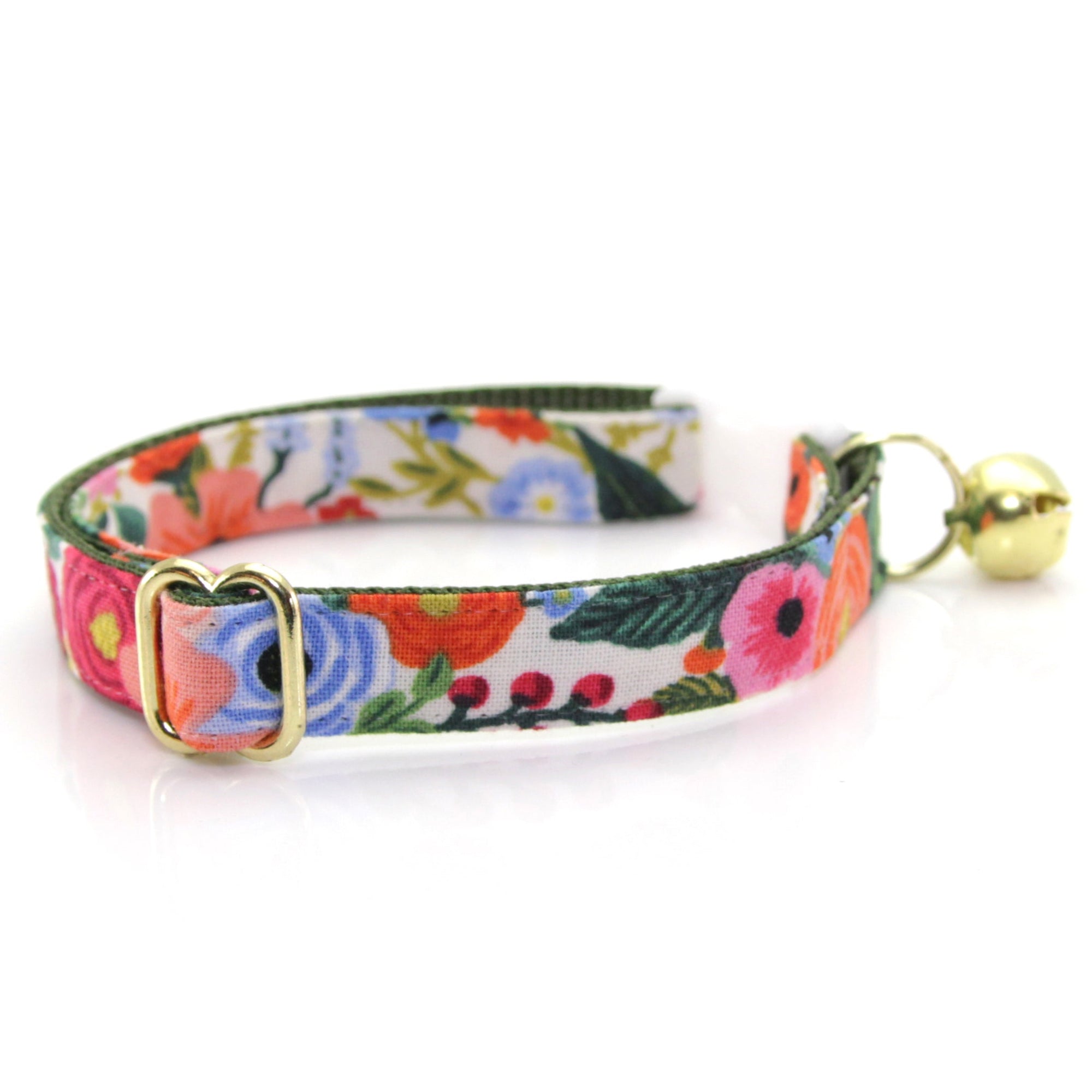 Rifle Paper Co® Cat Collar - "Garden Party" - Floral Cat Collar / Breakaway Buckle or Non-Breakaway / Cat, Kitten + Small Dog Sizes
