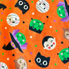 Fabric - "Monster Party" (LARGE BANDANA SCALE) - Cut & Sold By the Yard / For Sewing & Craft Projects / Sold By the Yard - Continuous Length / 100% Washable Cotton (FINAL SALE)