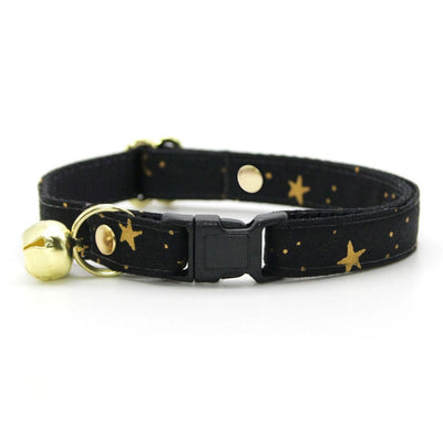 MBC Rack - (8-13 Inch) Pet Collar - "Noir" - (BLACK BREAKAWAY Clasp / SILVER Hardware Accents / Round Metal Split Ring) - Sold As Configured - Final SALE
