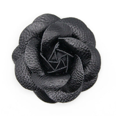 Vegan Leather Pet Flower Corsages - Sold Individually / Elegant Collar Flower for Cats + Small Dogs / Wedding & Special Occasions