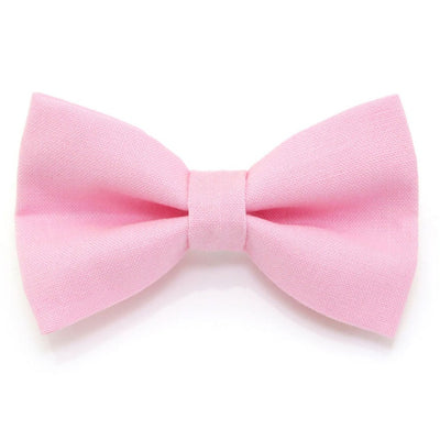 Pet Bow Tie - "Color Collection - Pastel Pink" - Baby Pink Cat Collar Bow Tie / Kitten Bow / Dog Bowtie / Wedding / Removable (One Size)