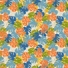 Fabric - "Tiki Dreams" (SMALL SCALE) - Cut & Sold By the Yard / For Sewing & Craft Projects / Sold By the Yard - Continuous Length / 100% Washable Cotton (FINAL SALE)