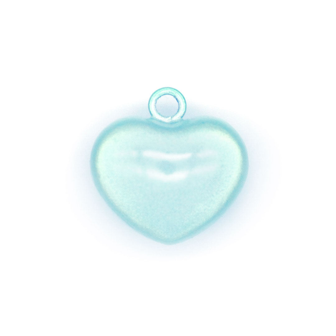 Pet Collar Jingle Bell - "Twinkle Heart Bell" - (5 Pastel Colors) - Pick One - For Cat Collars & Small Dog Collars (Soft Chime Tone)