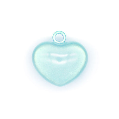 Pet Collar Jingle Bell - "Twinkle Heart Bell" - (5 Pastel Colors) - Pick One - For Cat Collars & Small Dog Collars (Soft Chime Tone)