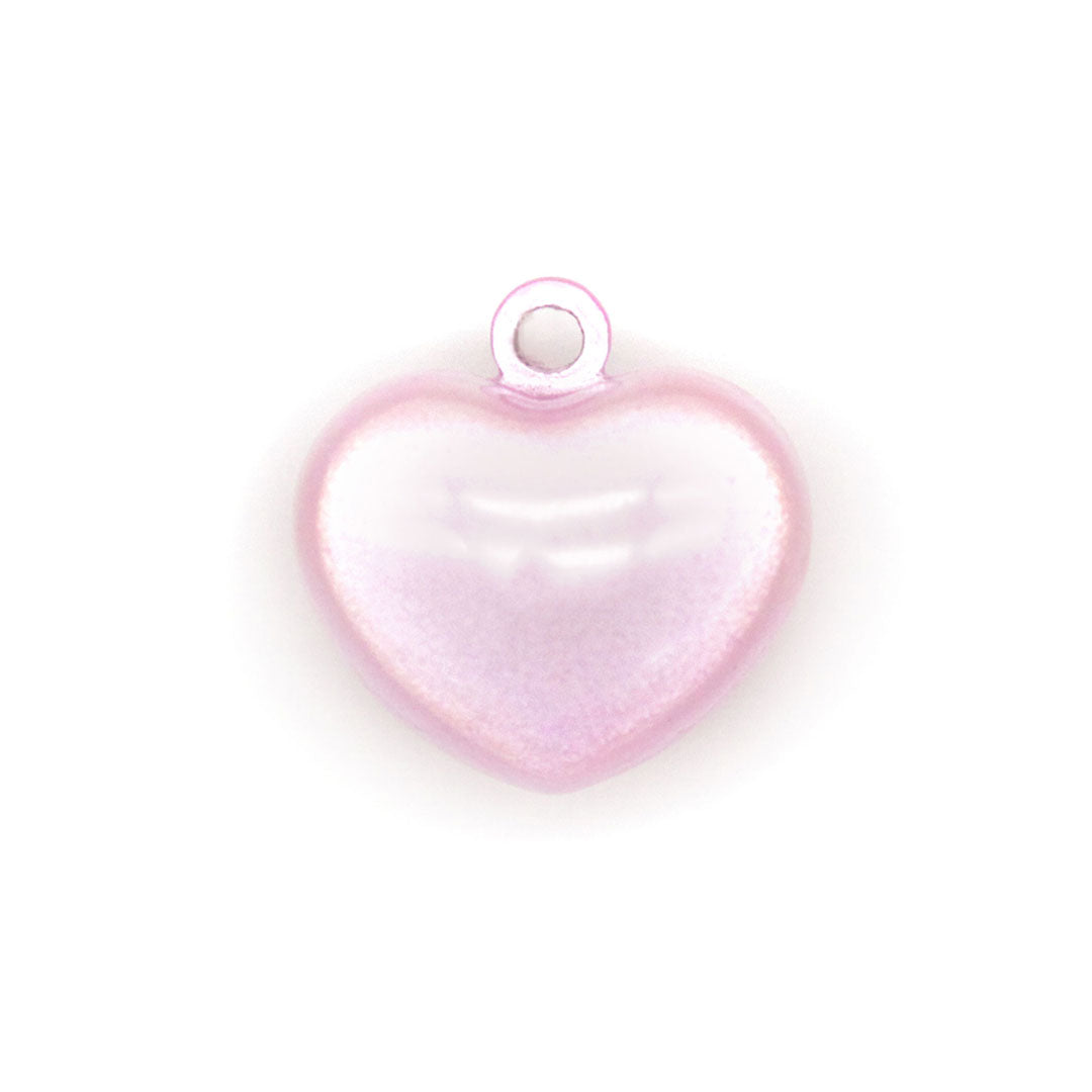 Pet Collar Jingle Bell - "Twinkle Heart Bell" - (5 Pastel Colors) - Pick One - For Cat Collars & Small Dog Collars (Soft Chime Tone)