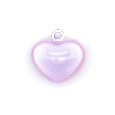 Pet Collar Jingle Bell - "Twinkle Heart Bell" - (5 Pastel Colors) - Pick One - For Cat Collars & Small Dog Collars (Soft Chime Tone)