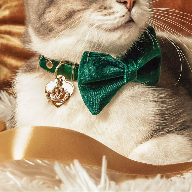 Pet Collar Charms - "Jeweled & Classic" - For Cat Collars & Small Dog Collars